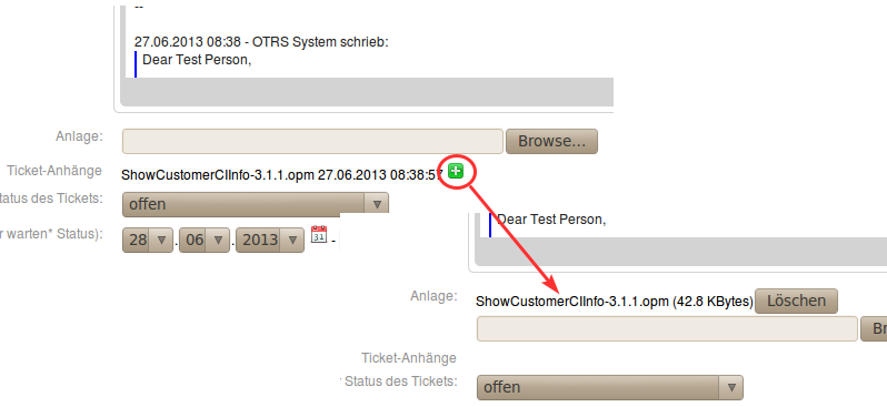 Schnelle Wiederverwendung von Ticketanhängen